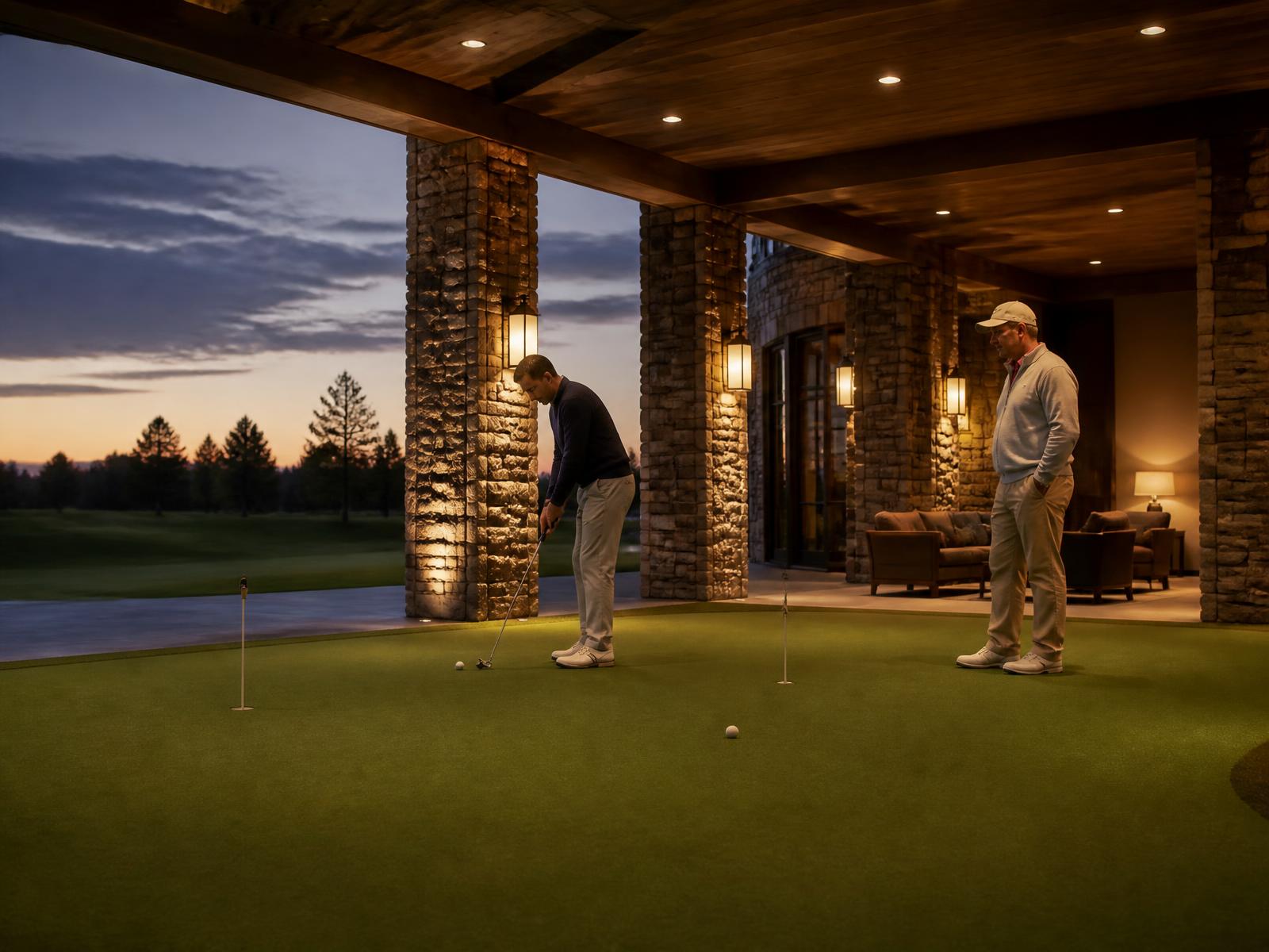 Private club putting environment
